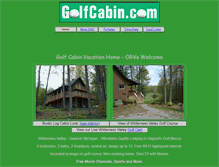 Tablet Screenshot of golfcabin.com
